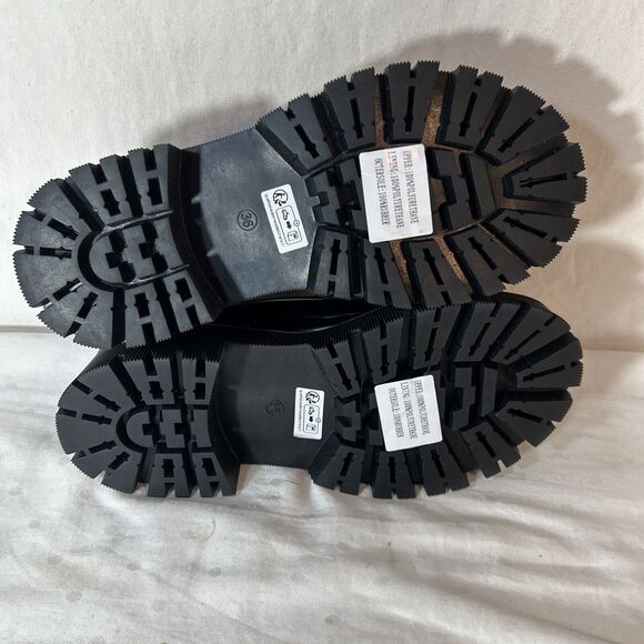 Chunky Retro Loafers Women 5.5 Black - Picture 12 of 12